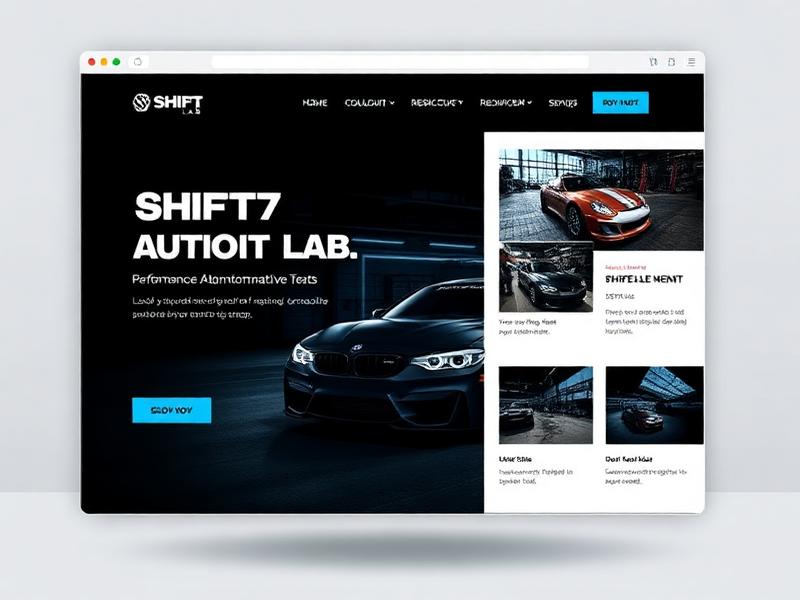 Shift Auto Lab website preview